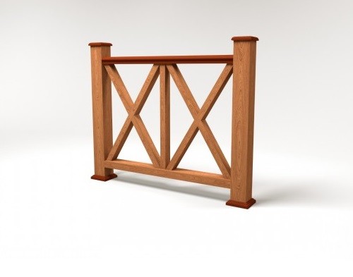 Ограждение из ДПК FG7 терракот купить в Пушкино