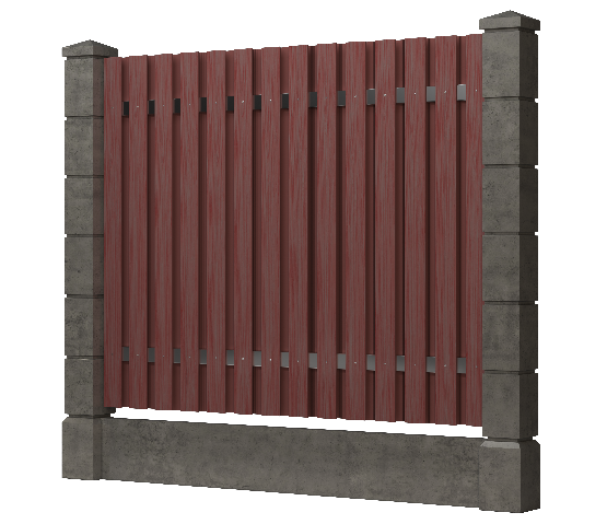 Заборная доска GRINDERDECO, ДПК, тиснение "дуб" Мербау купить в Пушкино