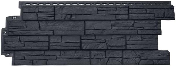 Фасадная панель Grand Line Сланец графит купить в Пушкино