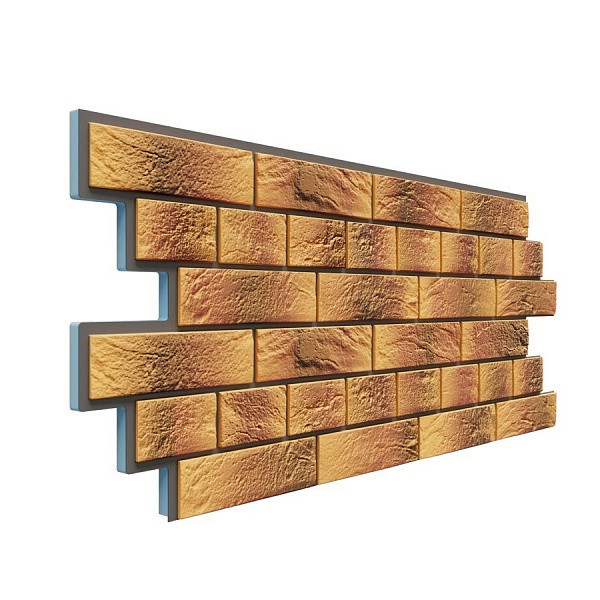 Фасадная термопанель Доломит Венецианский кирпич 20 мм Нарва купить в Пушкино