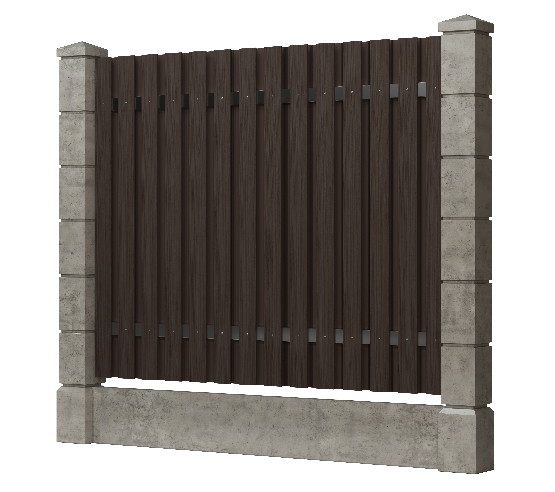 Заборная доска GRINDERDECO, ДПК, тиснение "дуб" Венге купить в Пушкино