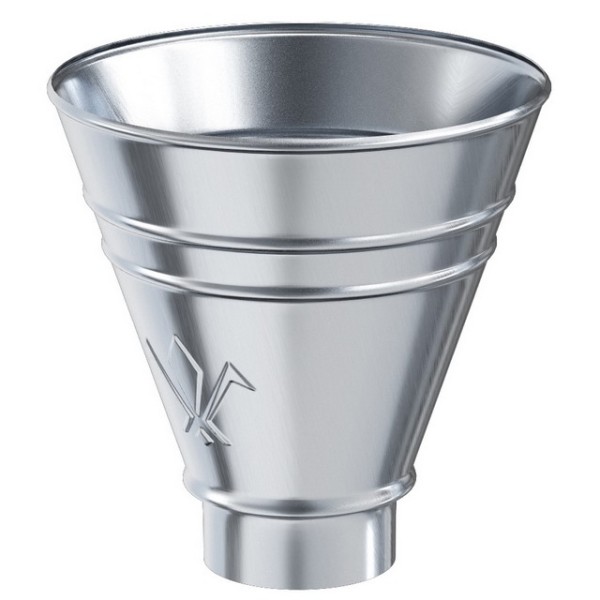 Водосток Aquasistem, Система 125x90 - Воронка водосборная круглая оцинковка купить в Пушкино