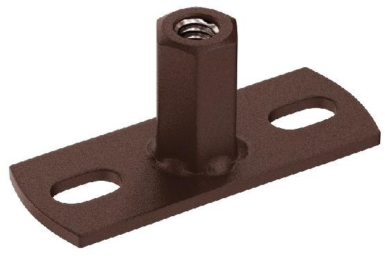 Водосток Aquasistem, Система 150/100 - Держатель для хомута под метиза RAL 8017 Коричневый matt купить в Пушкино