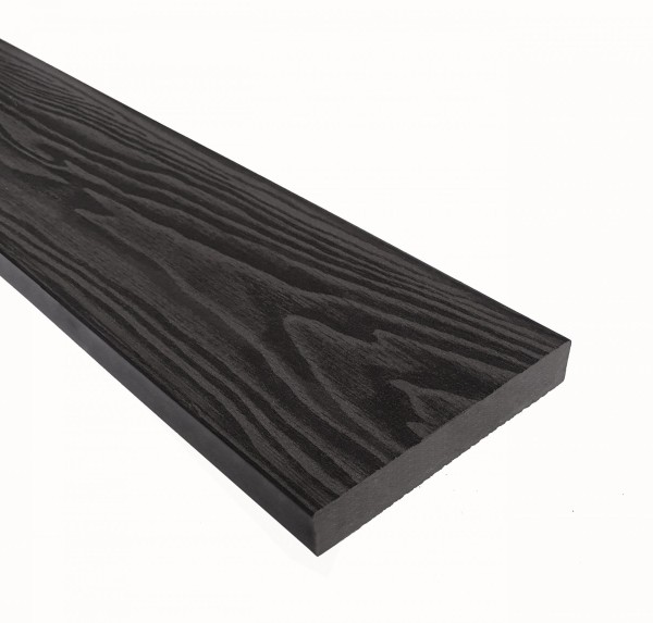 Террасная доска из ДПК Terrapol Смарт 3D Полнотелая без паза Черное дерево купить в Пушкино