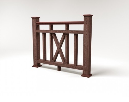 Ограждение из ДПК FG6 шоколад купить в Пушкино