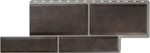 Фасадная панель камень Флорентийский коричневый купить в Пушкино