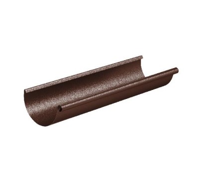Водосток Aquasistem, Система 150/100 - Желоб водосточный 3 метра RAL 8017 Коричневый matt