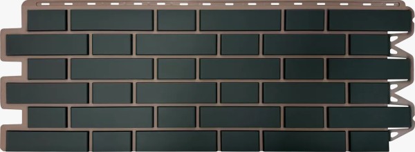Фасадная панель Альта-Профиль, Кирпич Клинкерный, Графит купить в Пушкино