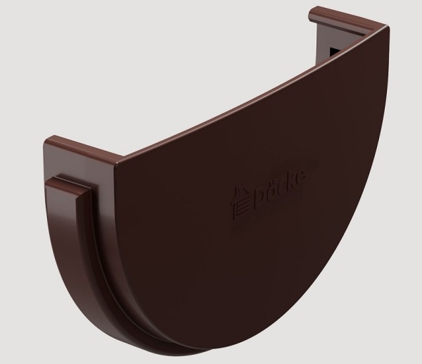 Заглушка желоба ПВХ Docke STANDART Тёмно-коричневый купить в Пушкино