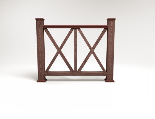 Ограждение из ДПК FG7 шоколад купить в Пушкино