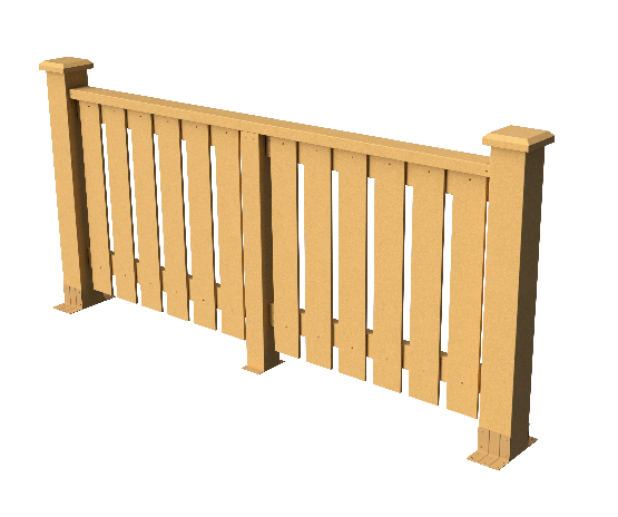 Ограждения декоративное ДПК GRINDERDECO Вилидж песчаник купить в Пушкино