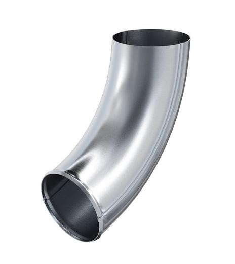 Водосток Aquasistem, Система 125x90 - Колено трубы сливное оцинковка купить в Пушкино