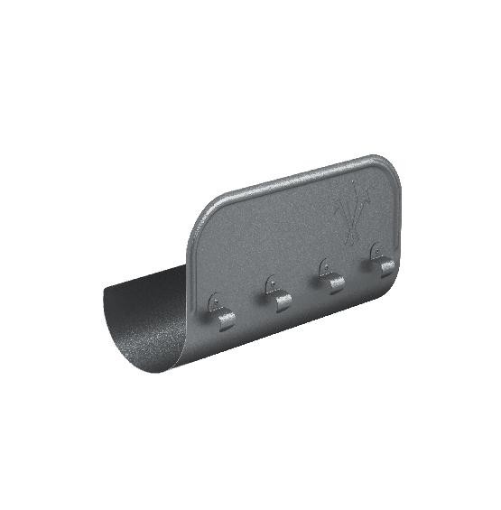 Водосток Aquasistem, Система 150/100 - Ограничитель перелива прямой RR 23 Маренго matt купить в Пушкино