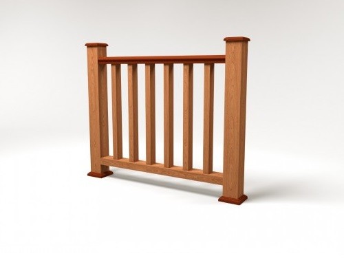 Ограждение из ДПК FG5 терракот купить в Пушкино