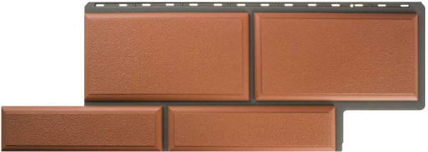 Фасадная панель камень Флорентийский терракотовый купить в Пушкино