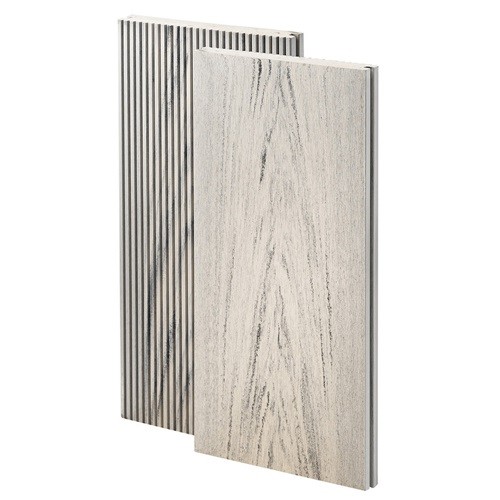 Террасная доска из ДПК Bruggan Multicolor Полнотелая 140мм Белый дым купить в Пушкино