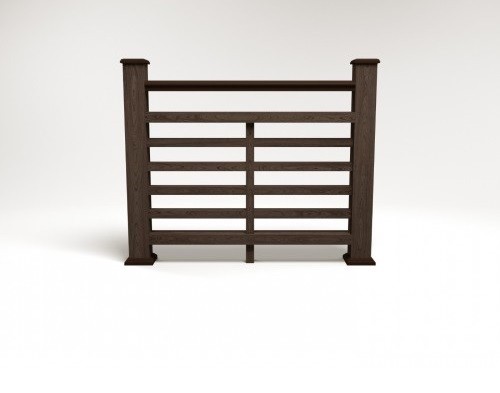 Ограждение из ДПК FG4 венге купить в Пушкино