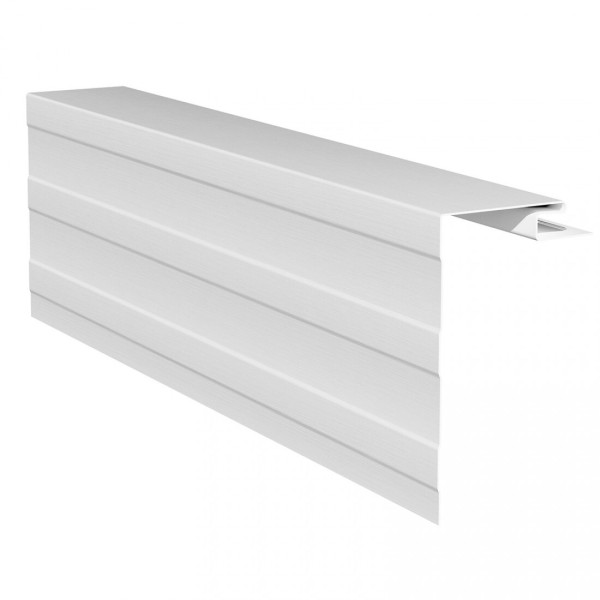 Приоконная планка (околооконный профиль) для сайдинга, белый купить в Пушкино