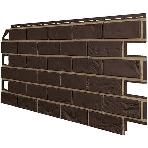 Фасадные панели ТЕХНОНИКОЛЬ Оптима Кирпич Тёмно-коричневый купить в Пушкино