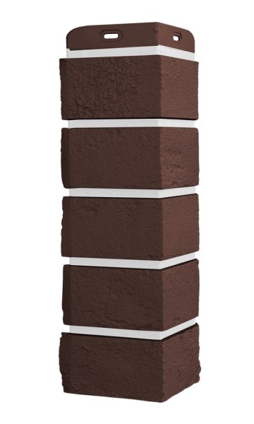 Угол Grand Line состаренный кирпич Элит каштан, ШОВ белай купить в Пушкино