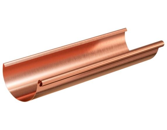 Водосток Aquasistem, система 125x90 - Желоб водосточный медный 3 метра купить в Пушкино