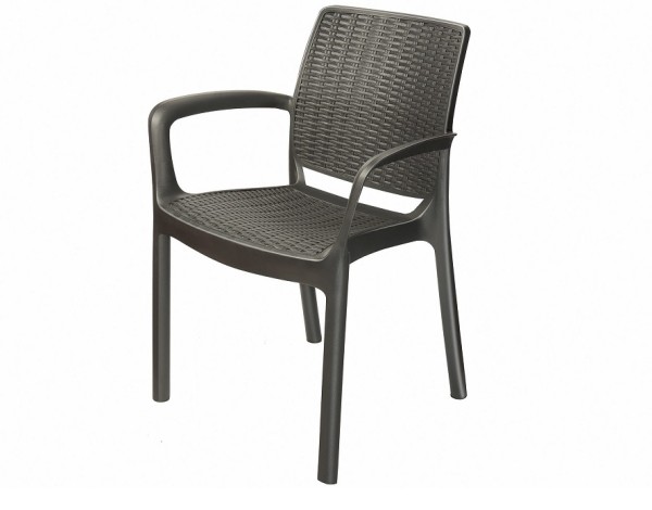 Стул с подлокотниками JERSEY Коричневый купить в Пушкино