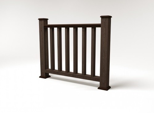 Ограждение из ДПК FG5 венге купить в Пушкино