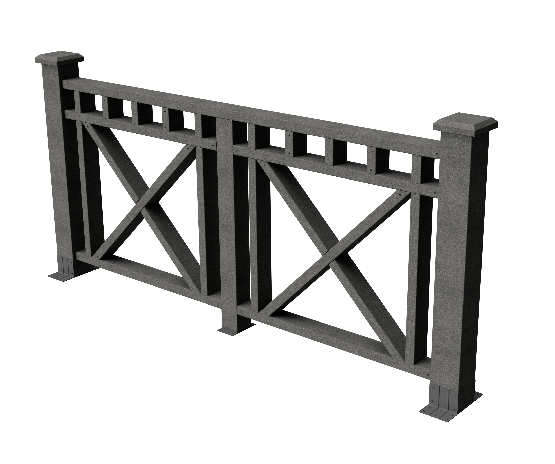 Ограждения декоративное ДПК GRINDERDECO Виктория серый базальт купить в Пушкино