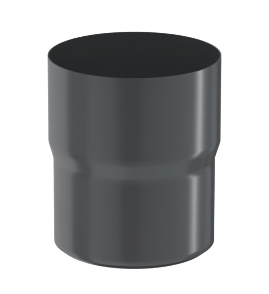 Водосток Aquasistem, система 125x90 - Соединитель трубы RAL 7024 Тёмно-серый купить в Пушкино