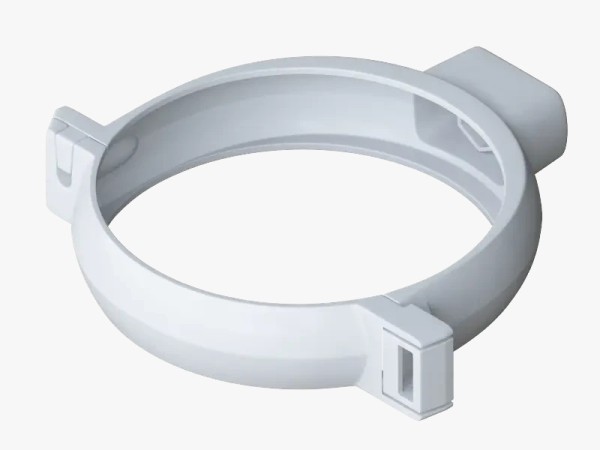 Водосток Альта-Профиль ПВХ – Хомут трубы (белый) купить в Пушкино