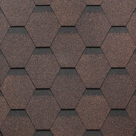 Гибкая черепица Docke, коллекция Сота – Коричневый купить в Пушкино