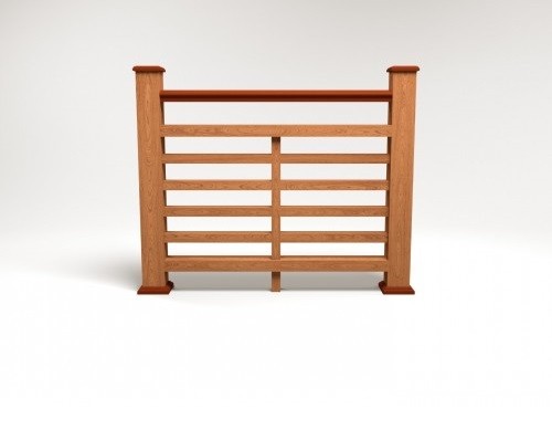 Ограждение из ДПК FG4 терракот купить в Пушкино