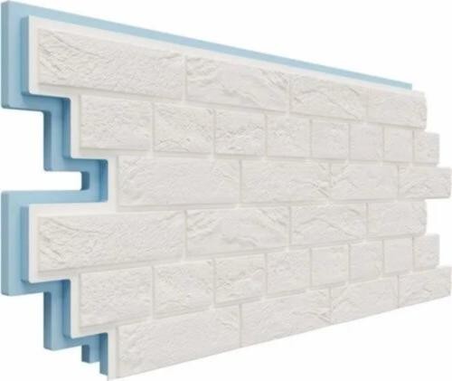 Термосайдинг Доломит Венецианский Кирпич 40 мм Белоснежный купить в Пушкино