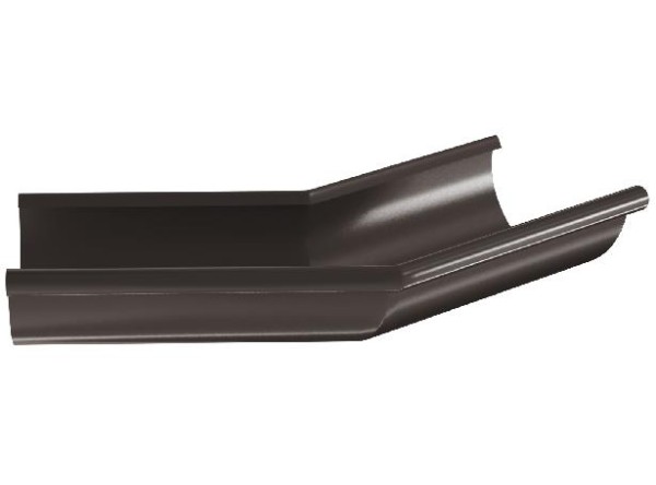 Водосток Aquasistem, система 125x90 - Угол желоба, наружный 135° RR 32 Тёмно-Коричневый купить в Пушкино