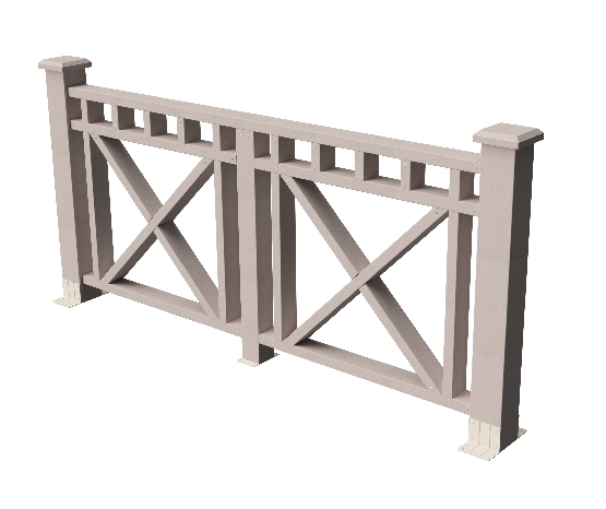 Ограждения декоративное ДПК GRINDERDECO Виктория выбеленный дуб купить в Пушкино