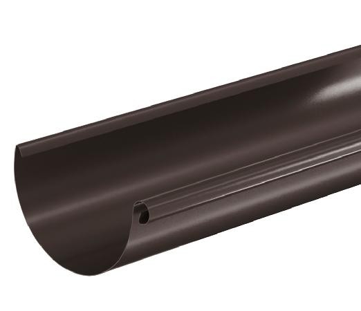 Водосток Aquasistem, система 125x90 - Водосточный желоб 3.00м RR 32 Тёмно Коричневый купить в Пушкино