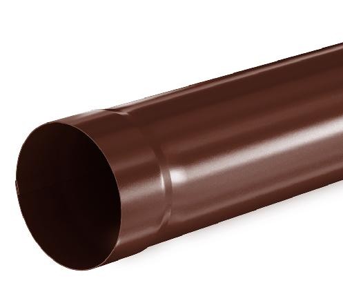 Водосток Aquasistem, система 150/100 - Труба водосточная 1.00м RAL 8017 Коричневый купить в Пушкино