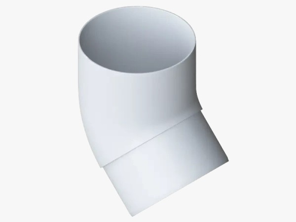 Водосток Альта-Профиль ПВХ – Колено 45 (белый) купить в Пушкино