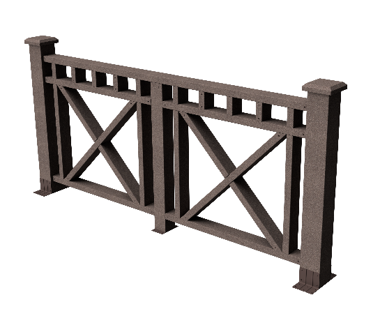 Ограждения декоративное ДПК GRINDERDECO Виктория венге купить в Пушкино