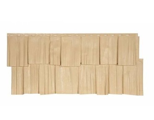 Фасадная панель T-Сайдинг-Щепа дуб ЭКО-1 Желтый купить в Пушкино