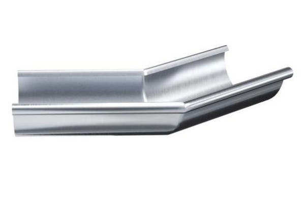 Водосток Aquasistem, Система 125x90 - Угол желоба наружный оцинковка 135° купить в Пушкино