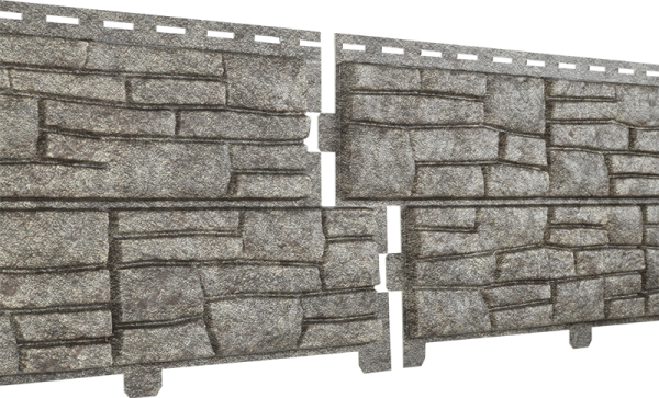 Фасадная панель Ю-пласт Стоун хаус сланец Бежевый купить в Пушкино