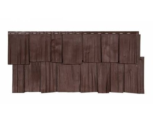 Фасадная панель T-Сайдинг-Щепа дуб ЭКО-1 Коричневый купить в Пушкино