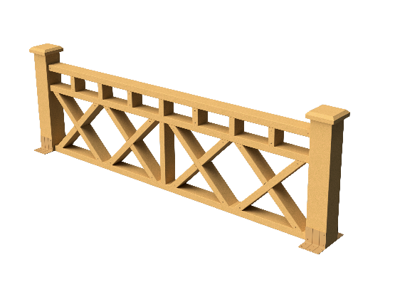 Ограждения декоративное ДПК GRINDERDECO  Бэйли песчаник купить в Пушкино