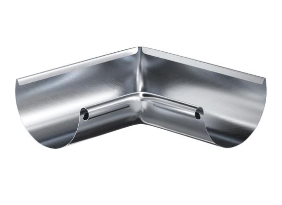 Водосток Aquasistem, Система 125x90 - Угол желоба внутренний оцинковка 90° купить в Пушкино