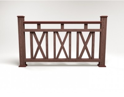 Ограждение из ДПК FG3 шоколад