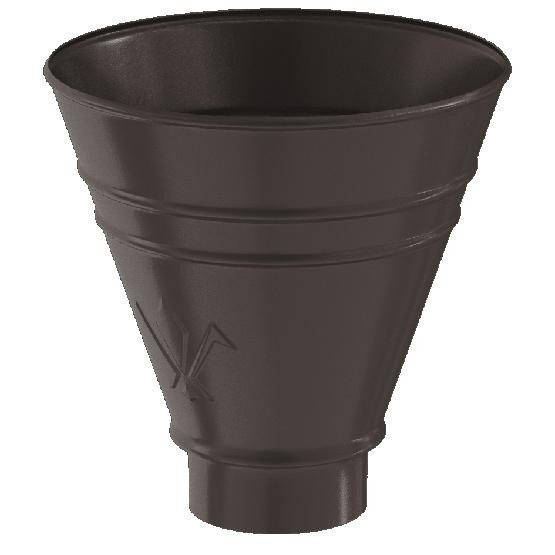 Водосток Aquasistem, система 150/100 - Воронка водосборная круглая RR 32 Тёмно-Коричневый купить в Пушкино