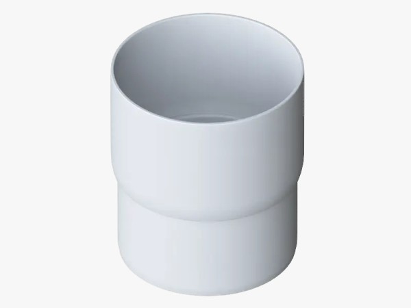 Водосток Альта-Профиль ПВХ – Муфта трубы водосточная (белый) купить в Пушкино