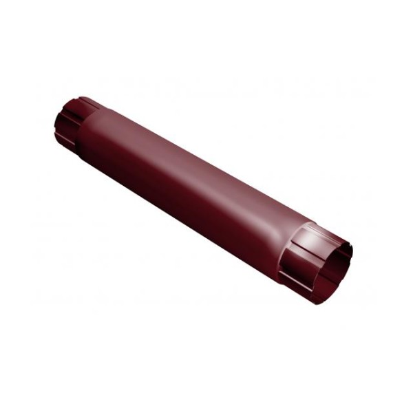 Водосток Grand Line 125x90 –Труба соединительная 1 метр RAL 3005 купить в Пушкино