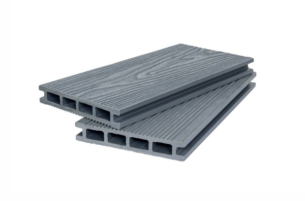Террасная доска ДПК POLIVAN GROUP 3D+вельвет пустотелая двухсторонняя DENPASAR серый купить в Пушкино